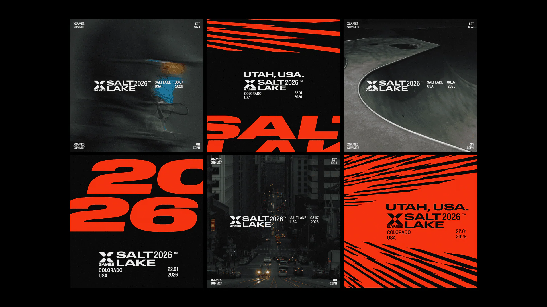 X Games — visuel du projet